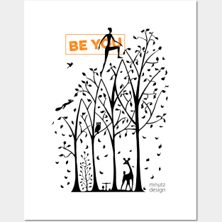 How to live - be you! Trees Posters and Art